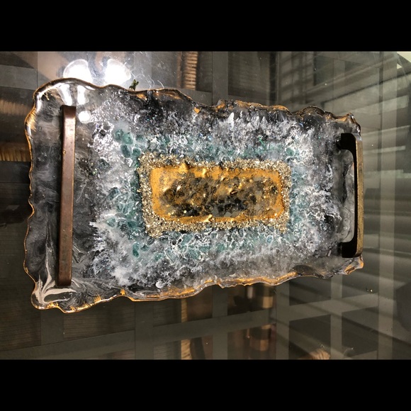 š«SOLDš«Geode tray with handles - Picture 4 of 4
